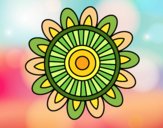 Dibujo Mandala solar pintado por yoanna3012