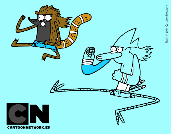 Mordecai y Rigby karatekas