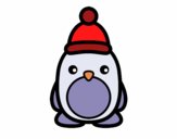 Dibujo Pingüino navideño pintado por agu999