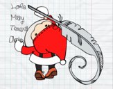 Santa Claus escribiendo