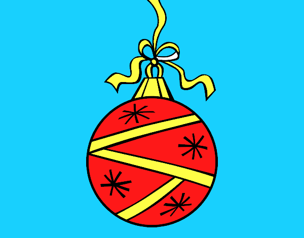  Dibujo de esfera navideña pintado por en Dibujos.net el día