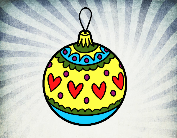 Dibujo Bola de Navidad estampada pintado por xavi-7