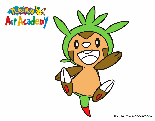 Chespin saltando