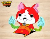 Jibanyan saludando