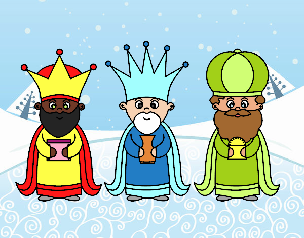 Dibujo Los 3 Reyes Magos pintado por xavi-7