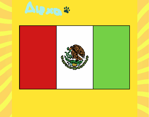 mi bandera mexico de pollita