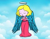 Dibujo Un ángel orando pintado por DANLA