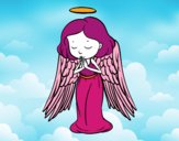 Dibujo Un ángel orando pintado por sayurii