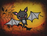 Dibujo Un murciélago de Halloween pintado por xavi-7