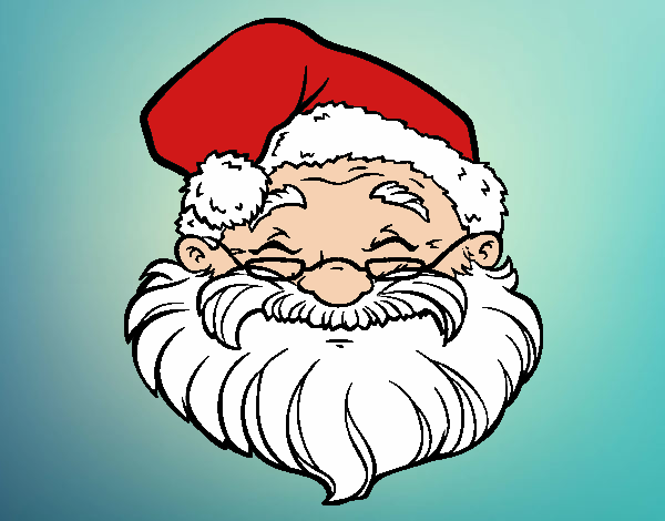 Dibujo Una cara de Papá Noel pintado por xavi-7