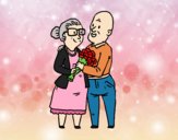 Abuelos enamorados