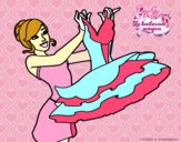 Barbie y su vestido de ballet