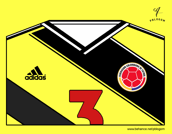 Camiseta del mundial de fútbol 2014 de Colombia