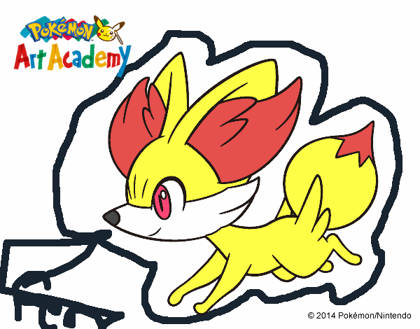 Fennekin corriendo