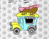 Food truck de perritos calientes