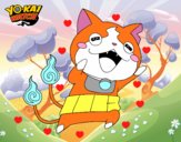 Jibanyan super feliz