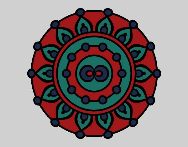 Dibujo Mandala meditación pintado por Plimboo503