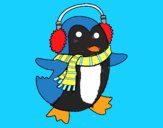 Pingüino con bufanda