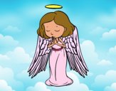 Un ángel orando