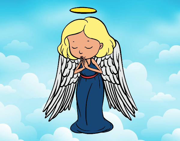 Dibujo Un ángel orando pintado por Plimboo503