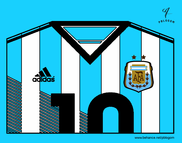 Camiseta del mundial de fútbol 2014 de Argentina