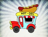 Food truck de perritos calientes