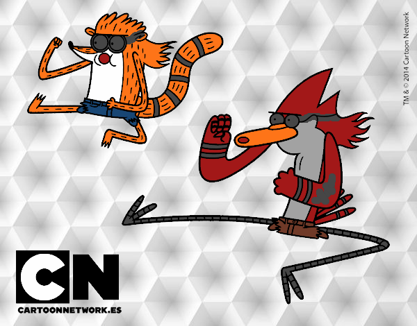 Mordecai y Rigby karatekas