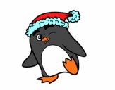 Dibujo Pingüino con gorro de Navidad pintado por francisco3