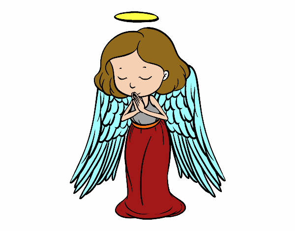 un angel orando