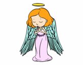 Dibujo Un ángel orando pintado por Valeria18