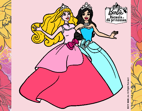 Barbie y su amiga súper felices