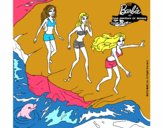 Barbie y sus amigas en la playa