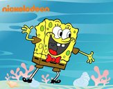 Bob Esponja saludando