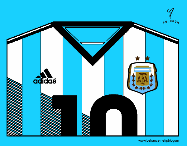 Camiseta del mundial de fútbol 2014 de Argentina