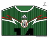 Dibujo Camiseta del mundial de fútbol 2014 de México pintado por Archos799