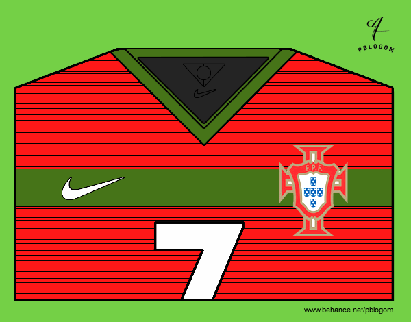 Camiseta del mundial de fútbol 2014 de Portugal