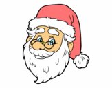 Dibujo Cara de Santa Claus pintado por beadani
