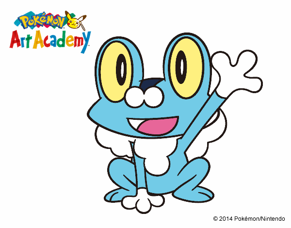 Froakie saludando