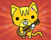 Gato guitarrista