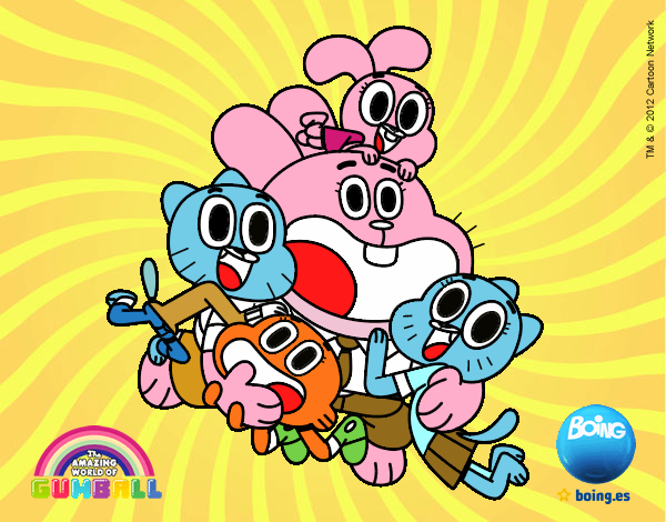 Gumball y amigos contentos