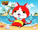 Jibanyan saludando