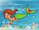 Dibujo Sirena del mar pintado por jrafael