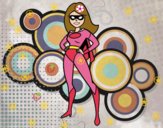 Dibujo Superheroina pintado por 2007