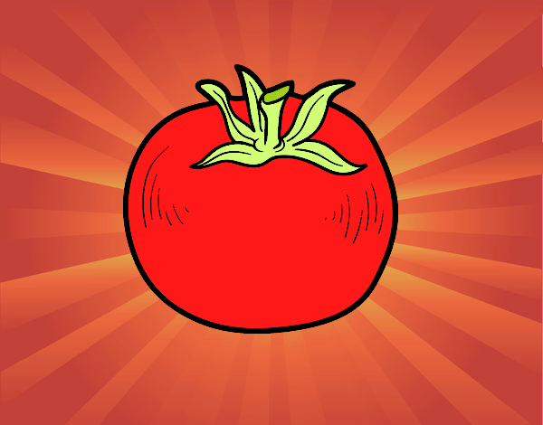 Dibujo Tomate ecológico pintado por meagan