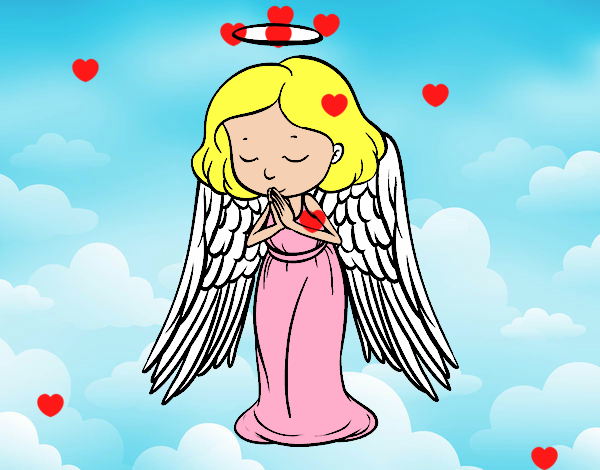 angelita bonita de Dios de corazón de la guarda