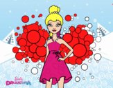 Dibujo Barbie Princesa Rosa pintado por KEYSI