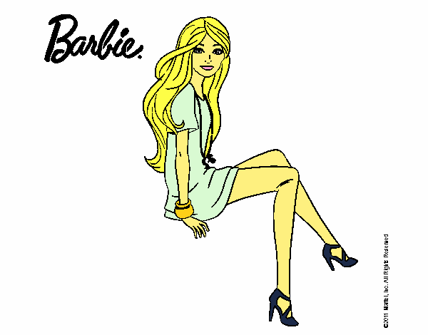 Barbie sentada