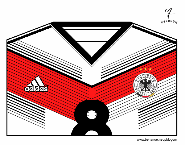 Camiseta del mundial de fútbol 2014 de Alemania