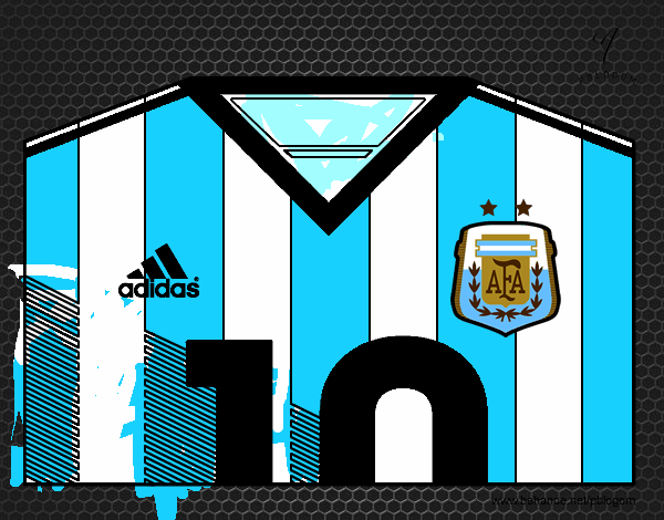 Camiseta del mundial de fútbol 2014 de Argentina