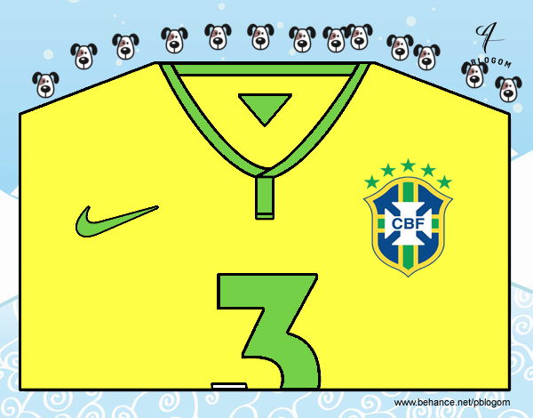 Camiseta del mundial de fútbol 2014 de Brasil